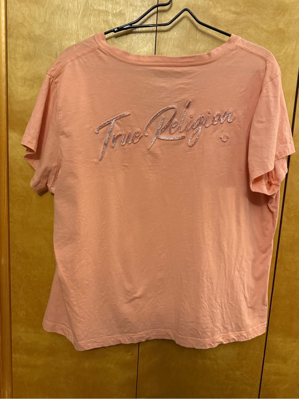 True Religion Coral Script Logo Short Sleeve Tee 3XL